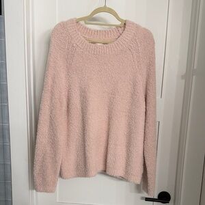 Stars Above Soft Pink Crew Neck Sweater
